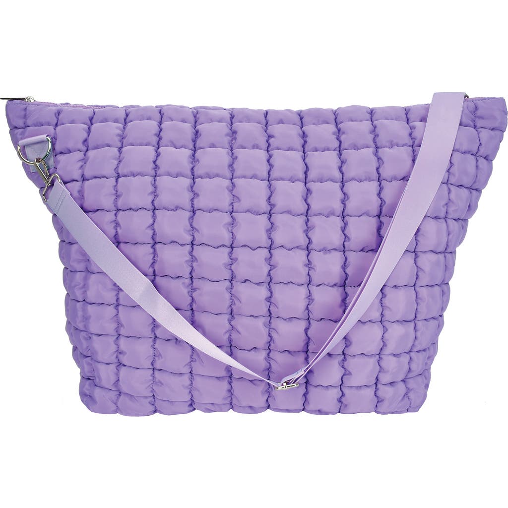 Iscream Kids' Vivid Violet Puffy Weekender Bag In Purple