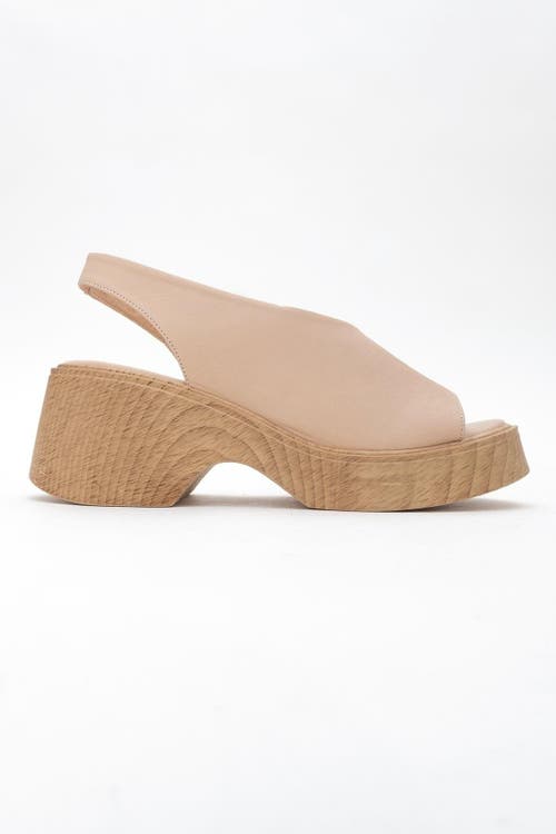 Forever & Always Shoes Roy Leather Wedge Sandal