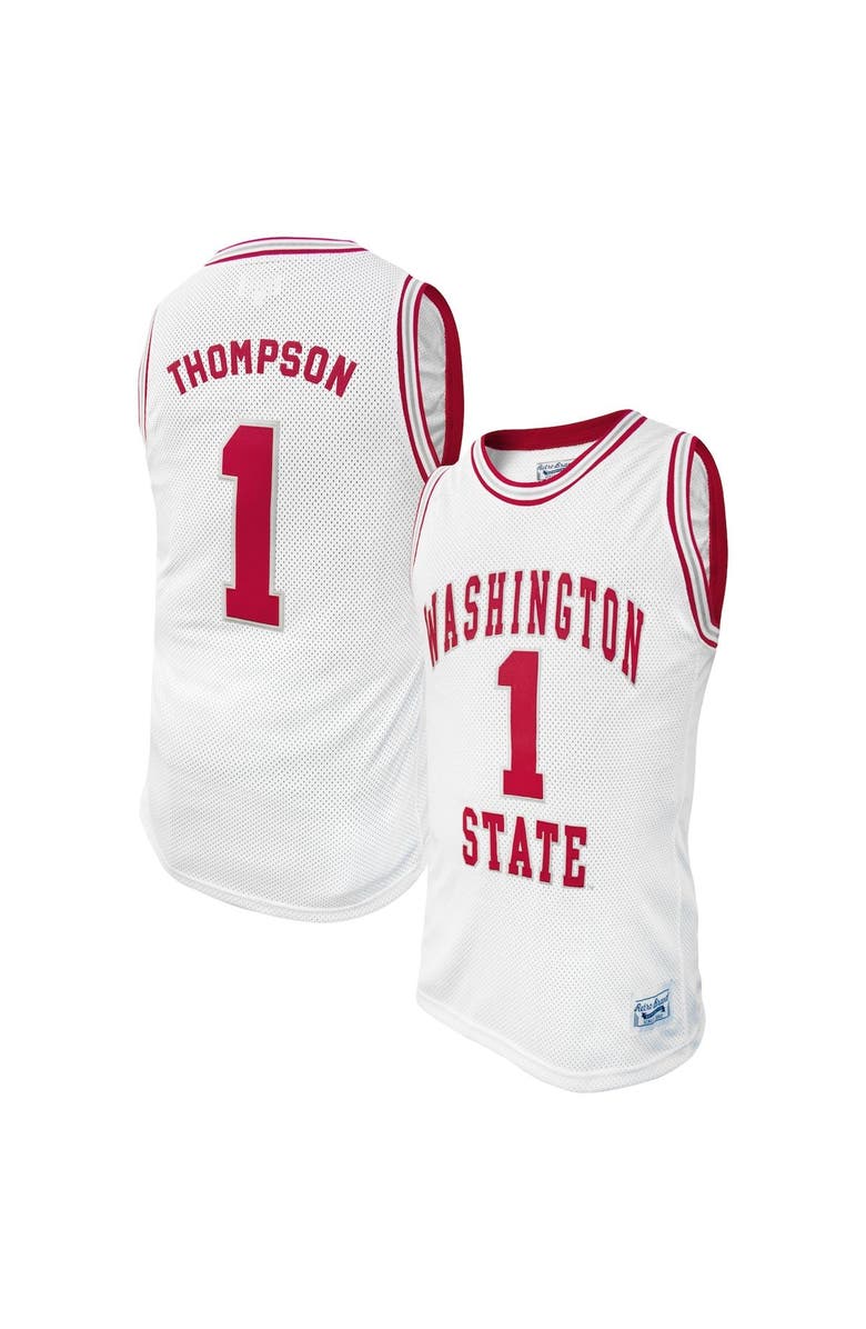 Retro Brand Men's Original Retro Brand Klay Thompson White Washington State Cougars Alumni Basketball Jersey, Main, color, 