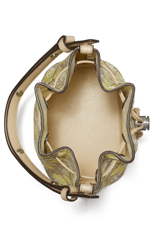 TORY BURCH TORY BURCH T MONOGRAM MESH DOT BUCKET BAG