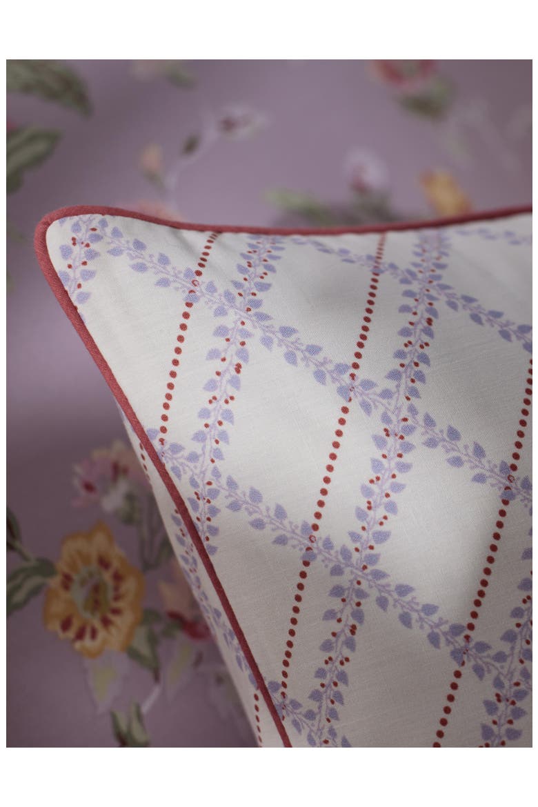 Selina Floral & Stripe Reversible Sateen Duvet Cover & Sham Set, Alternate, color, LAVENDAR MULTI