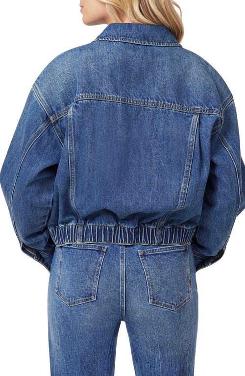 Scotch & Soda Oversized Crop Denim Jacket In Blue
