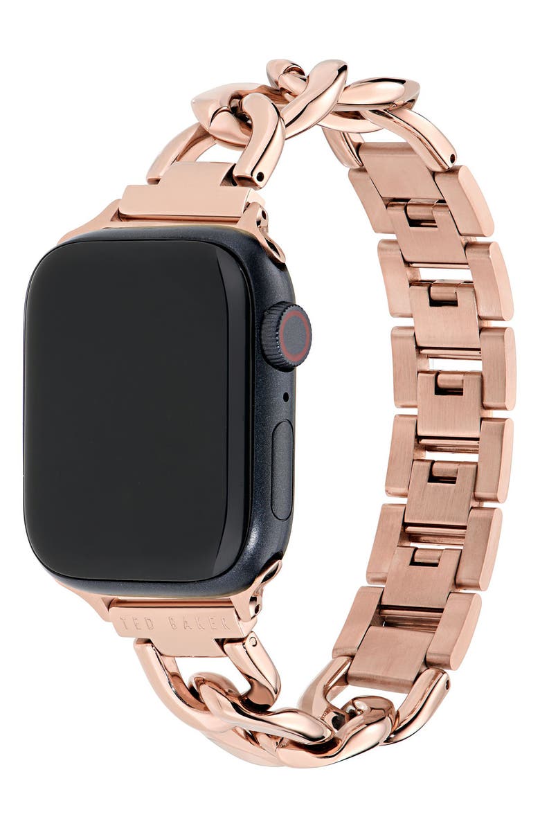 Ted Baker 18mm Apple Watch<sup>®</sup> Watchband, Alternate, color, Rose Gold-Tone