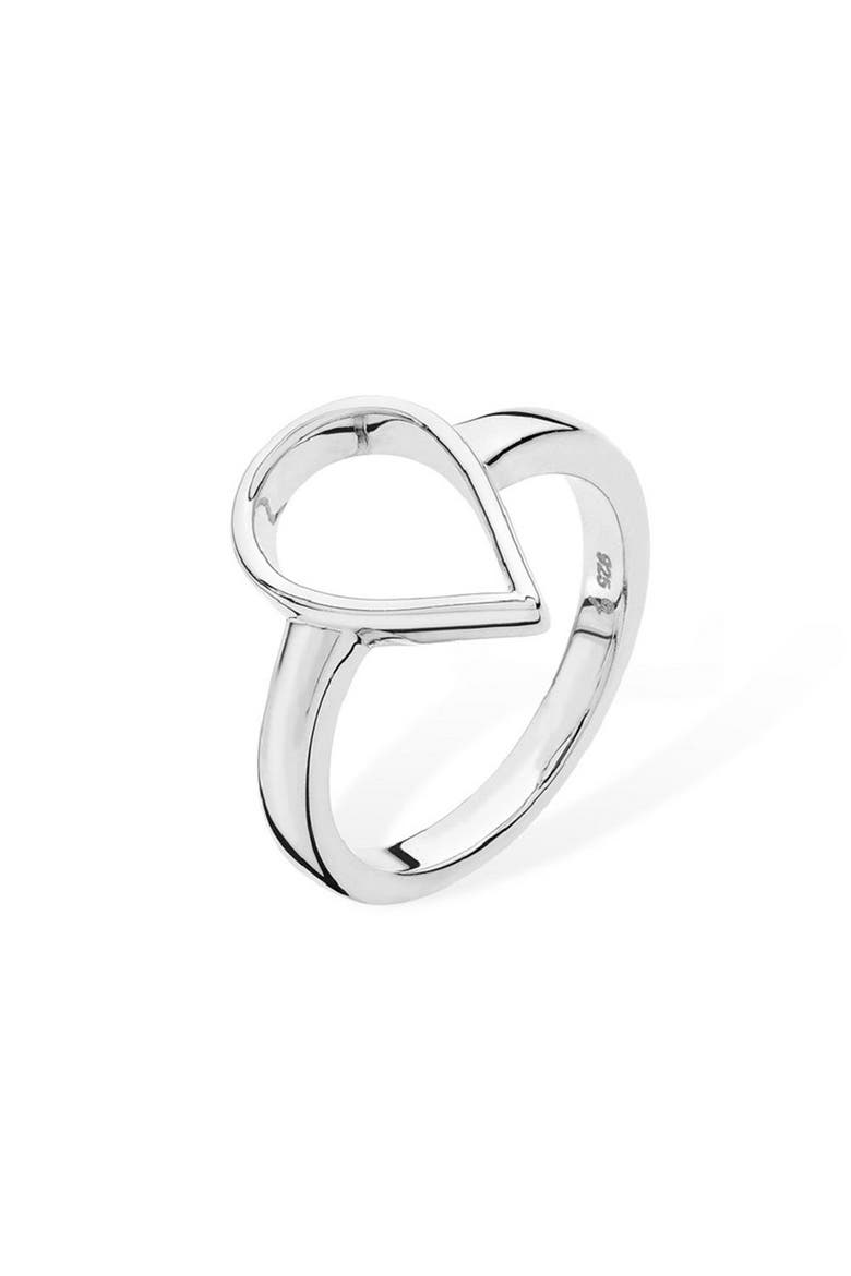 Open Petal Ring, Main, color, Sterling Silver