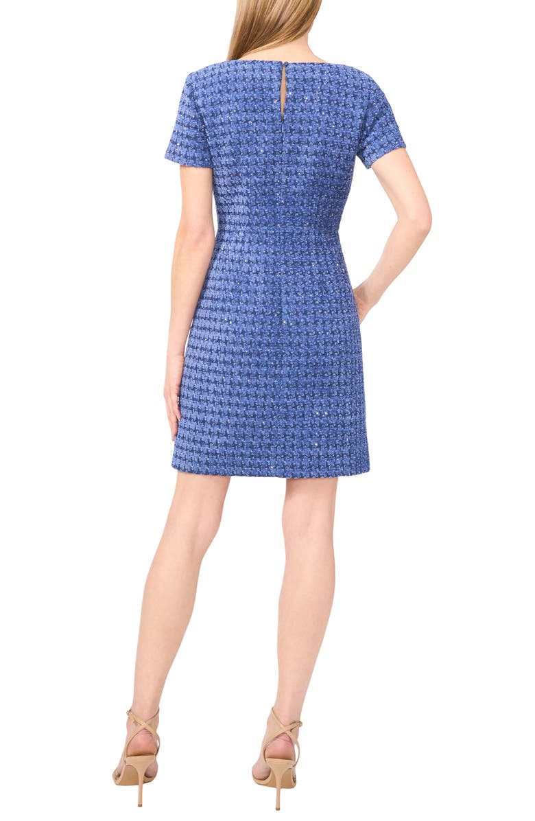 CeCe Sequin Tweed Minidress, Alternate, color, 