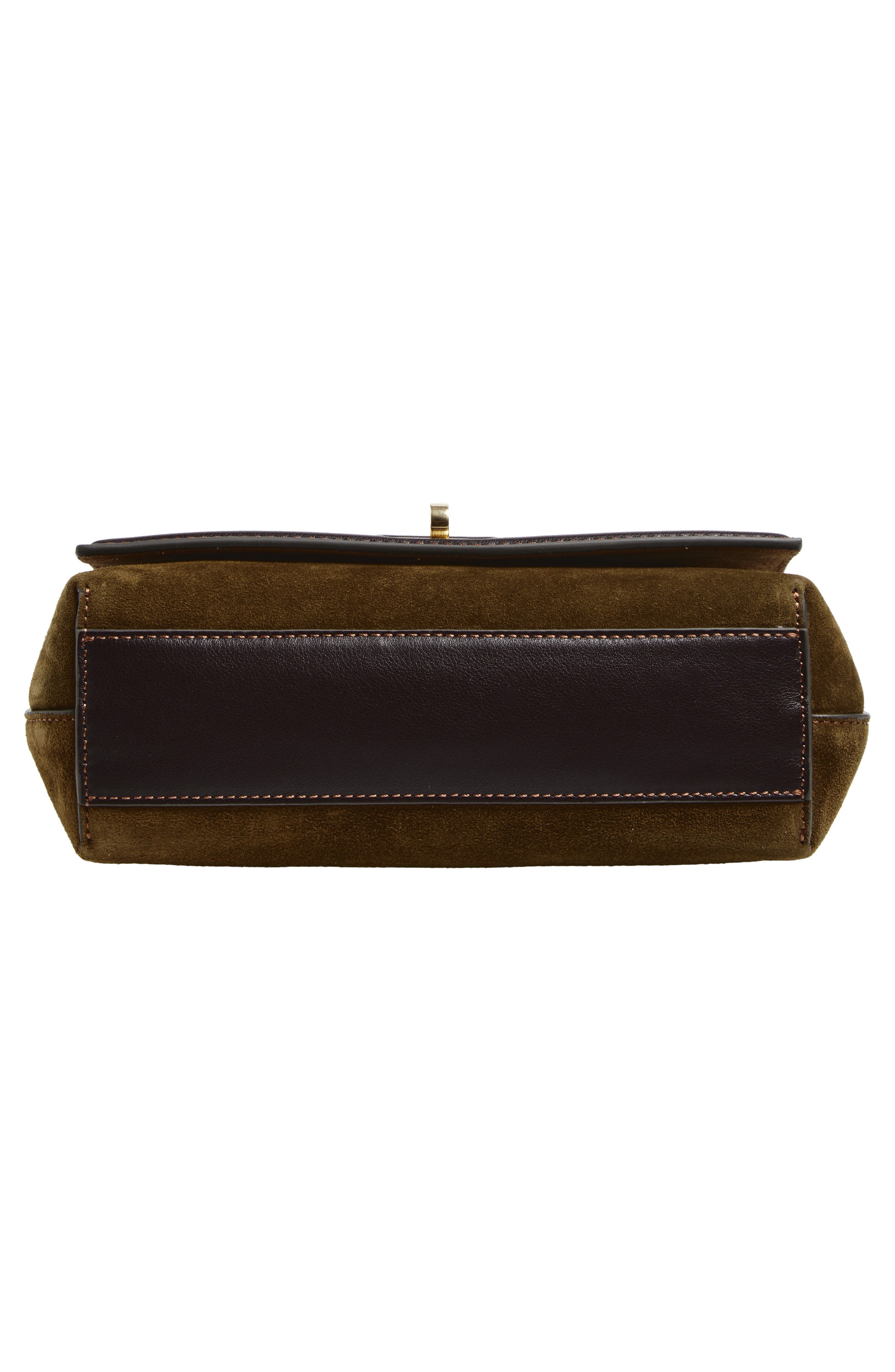 Anya Hindmarch Mortimer Suede Crossbody Bag, Alternate, color, Bonsai / Grape