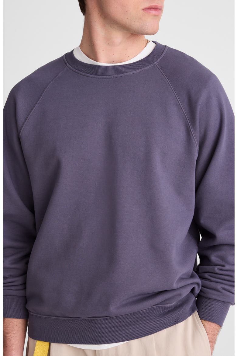 Crewneck Loopback Terry Sweatshirt, Alternate, color, INDUSTRIAL BLUE