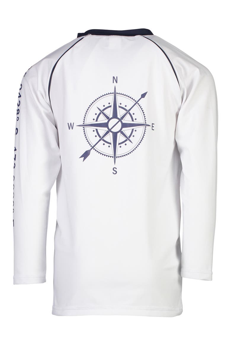 Compass Rashguard, Alternate, color, WHITE