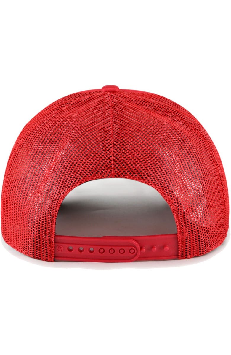 '47 Men's '47 Red Philadelphia Phillies Backhaul Foam Trucker Snapback Hat, Alternate, color,