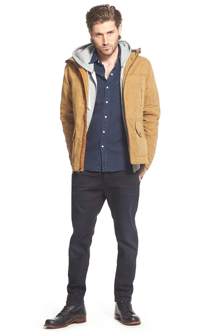 3301 Slander Slim Fit Jeans, Alternate, color, DARK AGED
