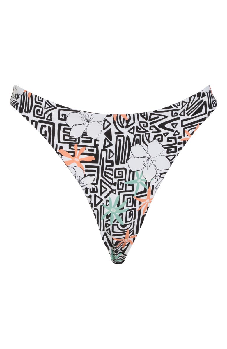 Volcom Sol Rebel Reversible Cheeky Bikini Bottoms, Alternate, color, Black