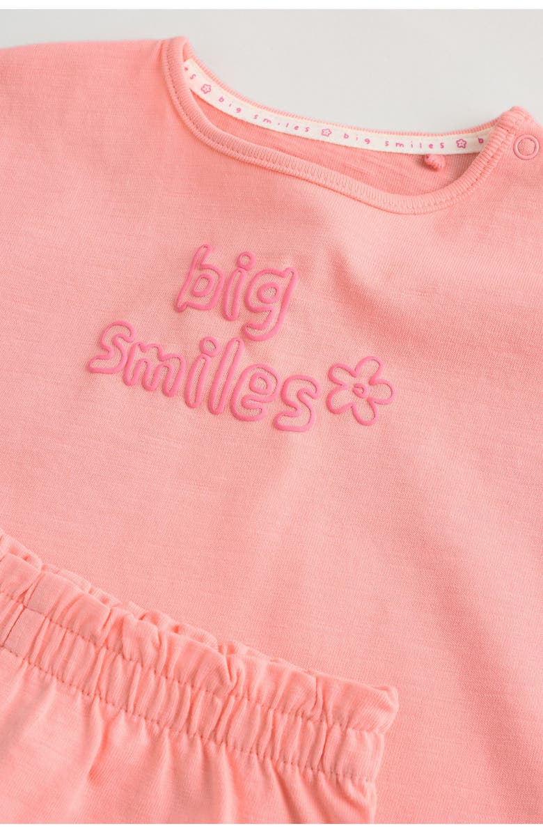 NEXT Appliqué T-Shirt & Shorts, Alternate, color, Pink