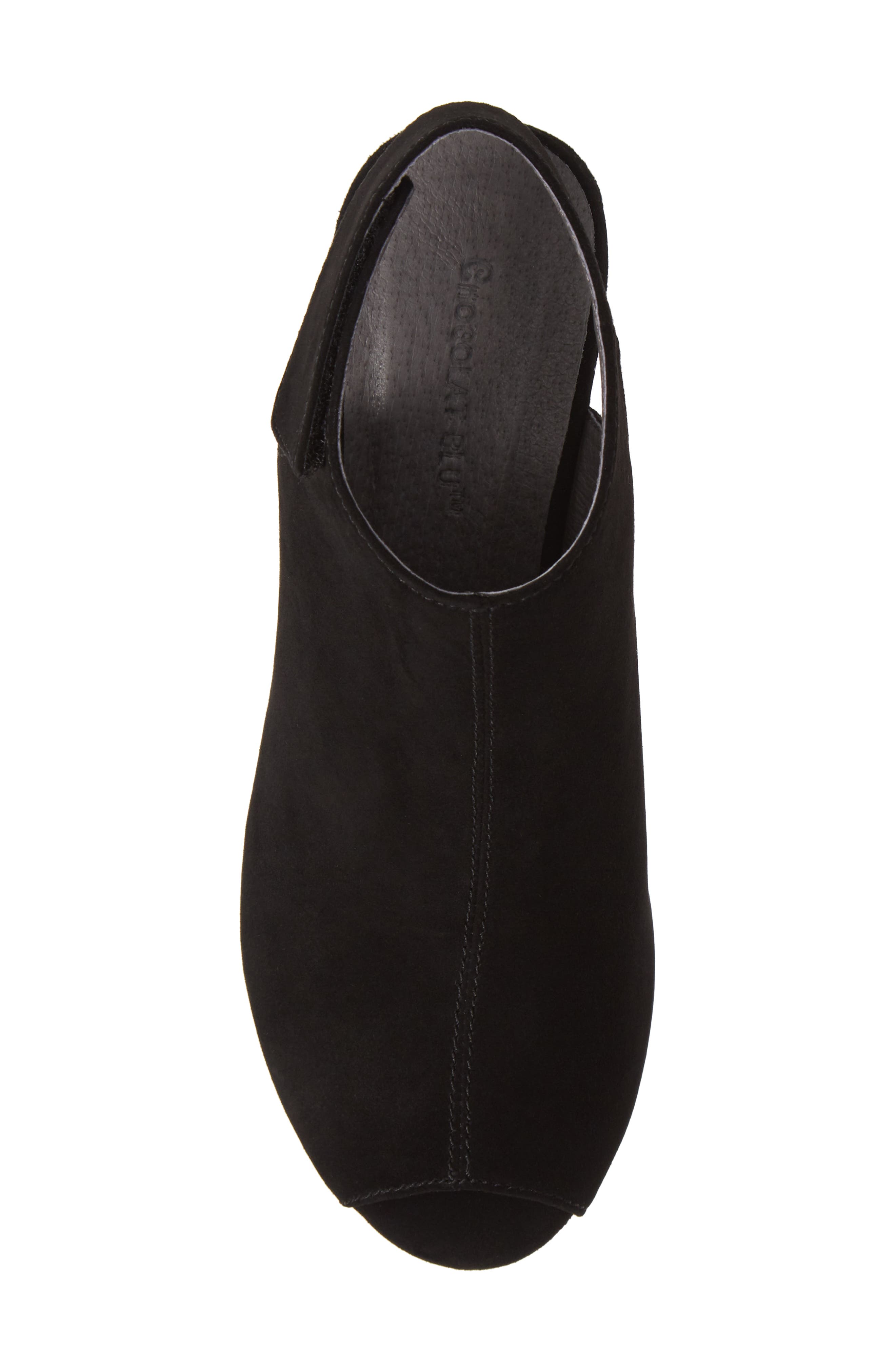 Chocolate Blu Yessi Platform Wedge Sandal, Alternate, color, BLACK SUEDE