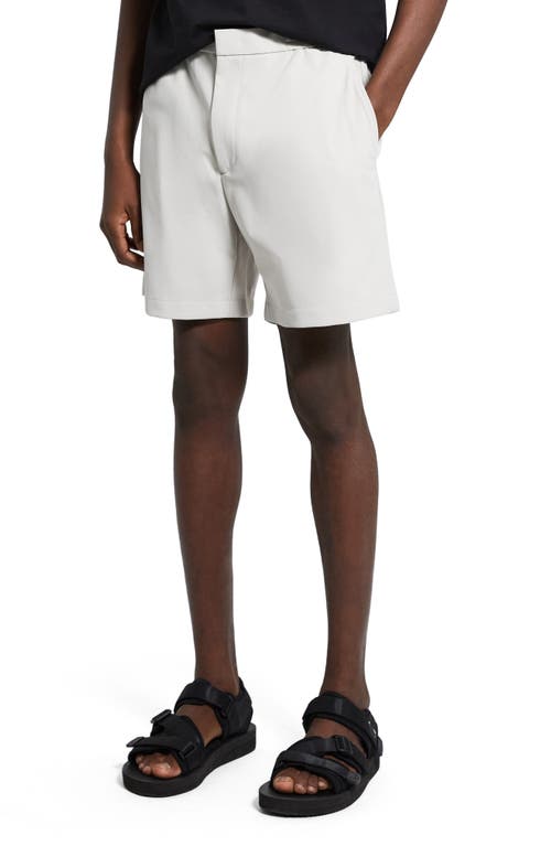 Theory Curtis Slim Fit Internal Drawstring Shorts In Fog