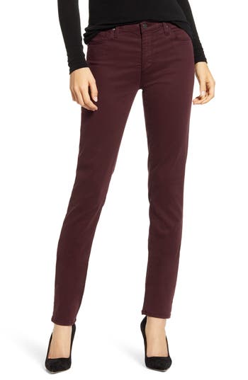 Ag 'the Prima' Cigarette Leg Skinny Jeans In Boysenberry