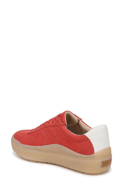 Shop Dr. Scholl's Time Off Win Low Top Sneaker In Red