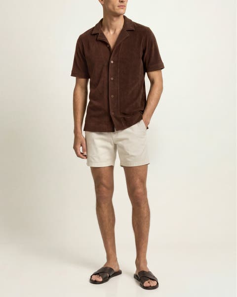 Hawkin Relaxed Fit Short Sleeve Towelling Shirt