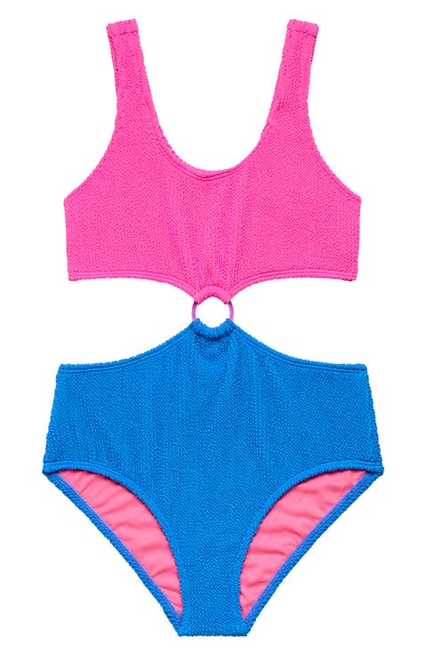 Kids' Colorblock Cutout One-Piece Swimsuit (Toddler & Little Kid)