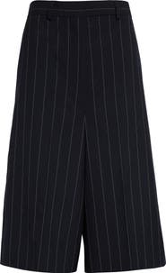 Stella McCartney Pinstripe Wide Leg Culotte Pants