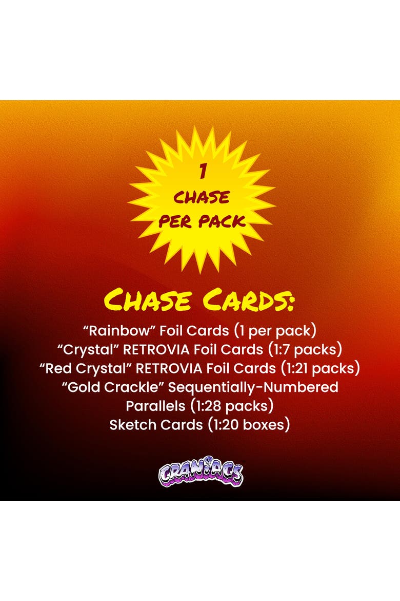 Craniacs Trading Cards Series One Blaster Box | 7 Packs Per Box, Alternate, color, Blue