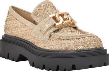 GUESS Keatee - Mocassins Femme à Semelle Crantée Tendance Automne