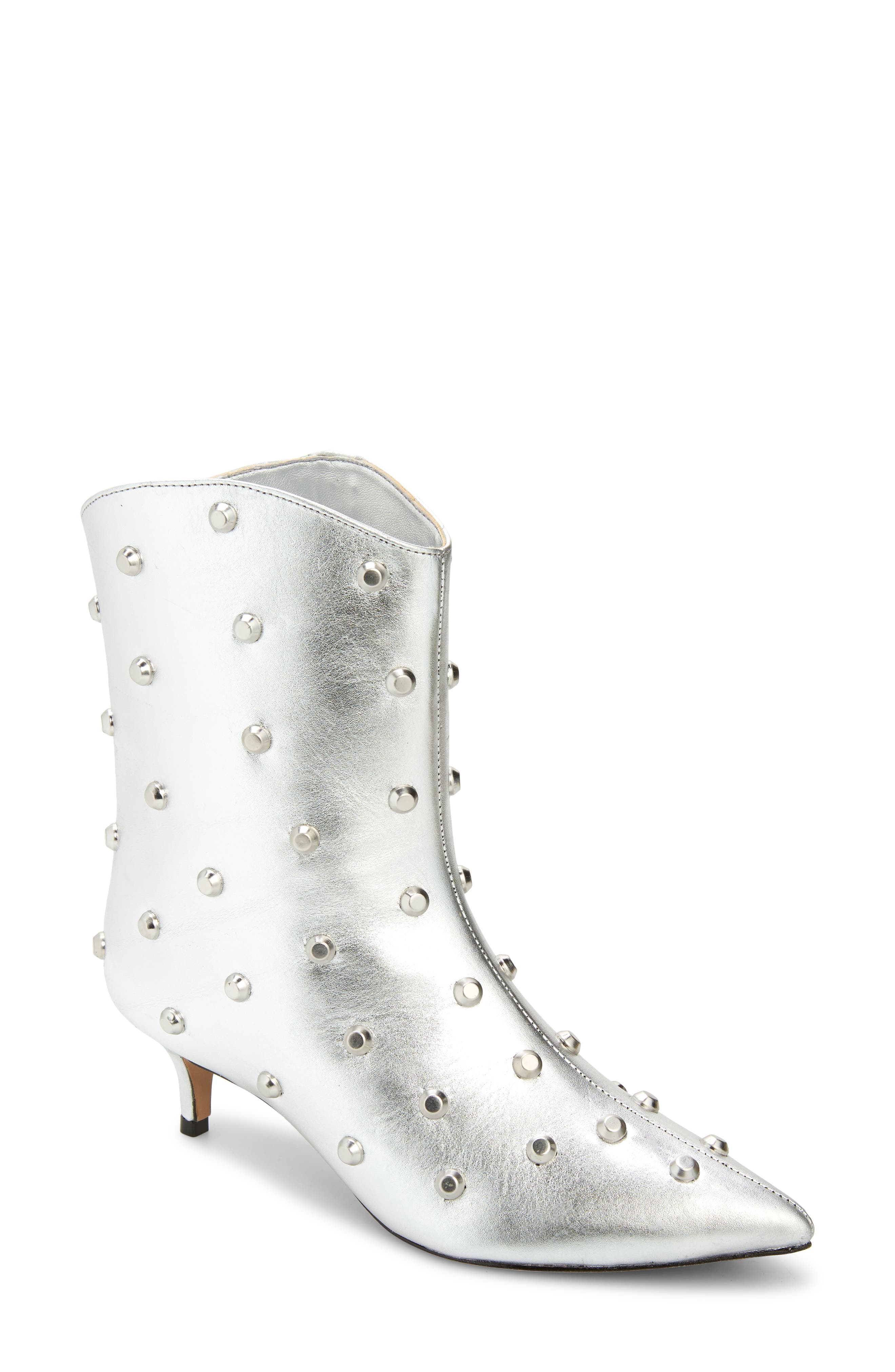 Maryann Pointed Toe Bootie, Main, color, PRATA