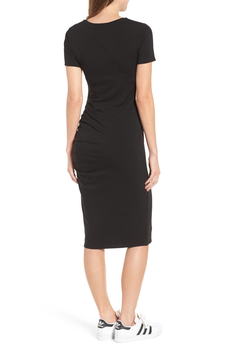 Treasure & Bond Side Ruched Body-Con Dress, Alternate, color,