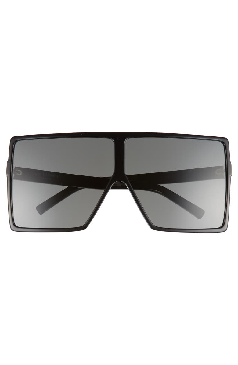 Saint Laurent 68mm Oversize Square Sunglasses, Alternate, color,