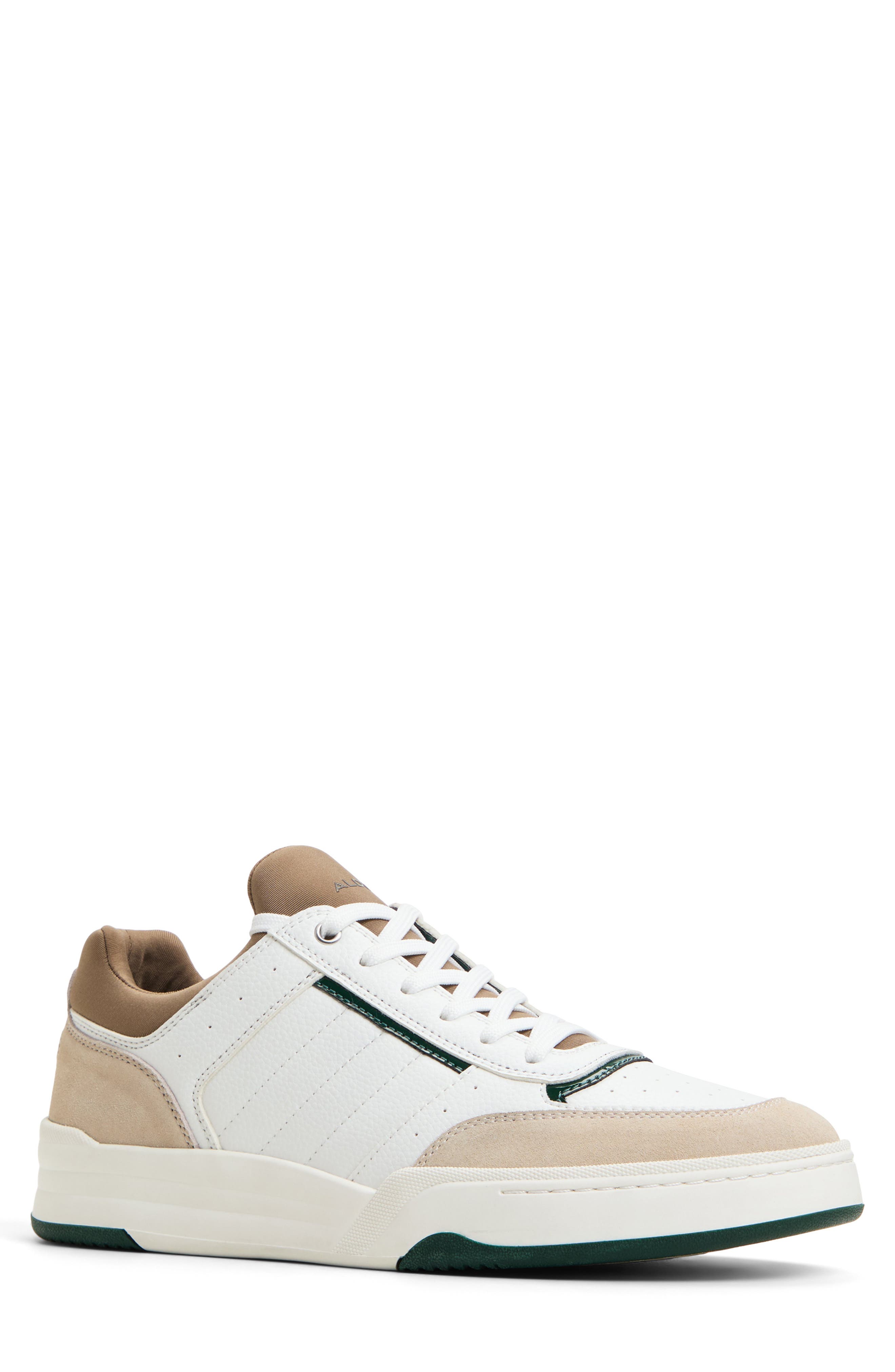 ALDO Mauro Sneaker, Main, color, White/ Beige/ Green