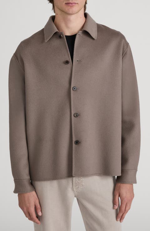 Double Face Wool Shirt Jacket
