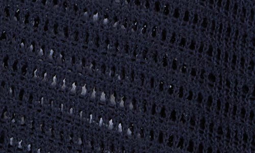 Max Studio Open Stitch Cardigan In Blue