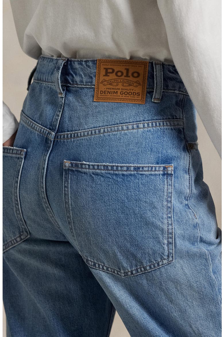 Relaxed High Waist Tapered Ankle Jeans, Alternate, color, KEENE WASH