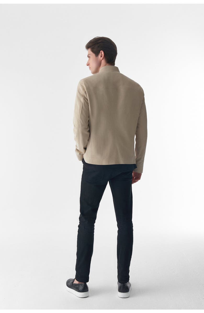 Furniq UK Theodore Suede Jacket, Alternate, color, Beige