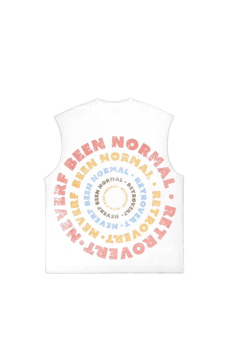 RETROVERT Sun Tongue Tee Cutoff, Alternate, color, White