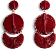 MANGO Long Drop Earrings