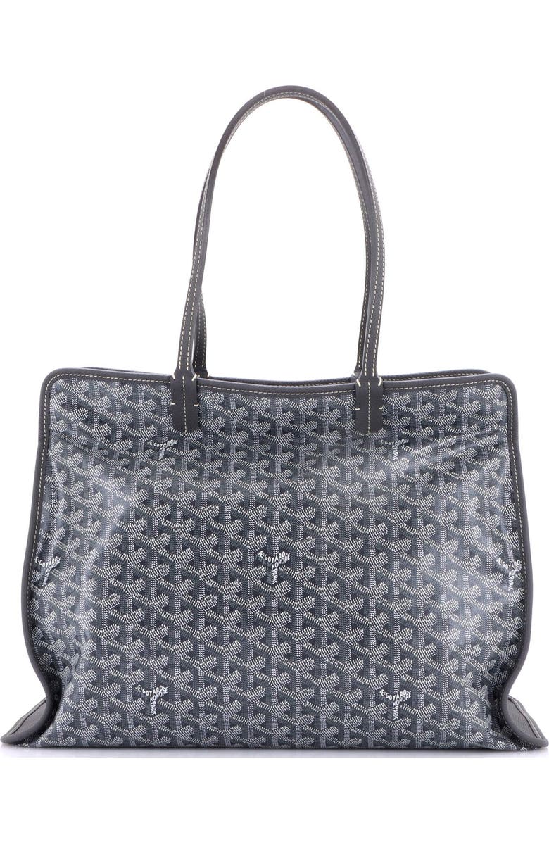 Pre-Owned Goyard Hardy Pet Carrier Coated Canvas PM, Main, color, Gray
