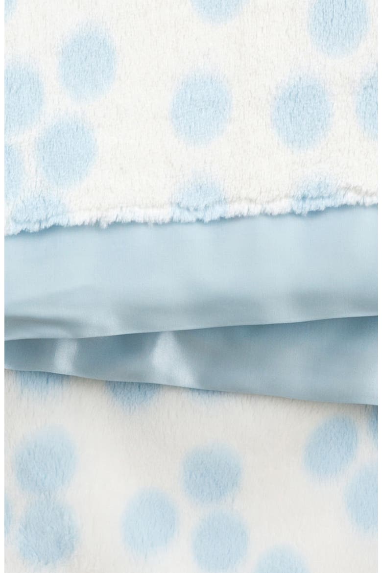 Confetti Satin Trim Blanket, Alternate, color, BLUE