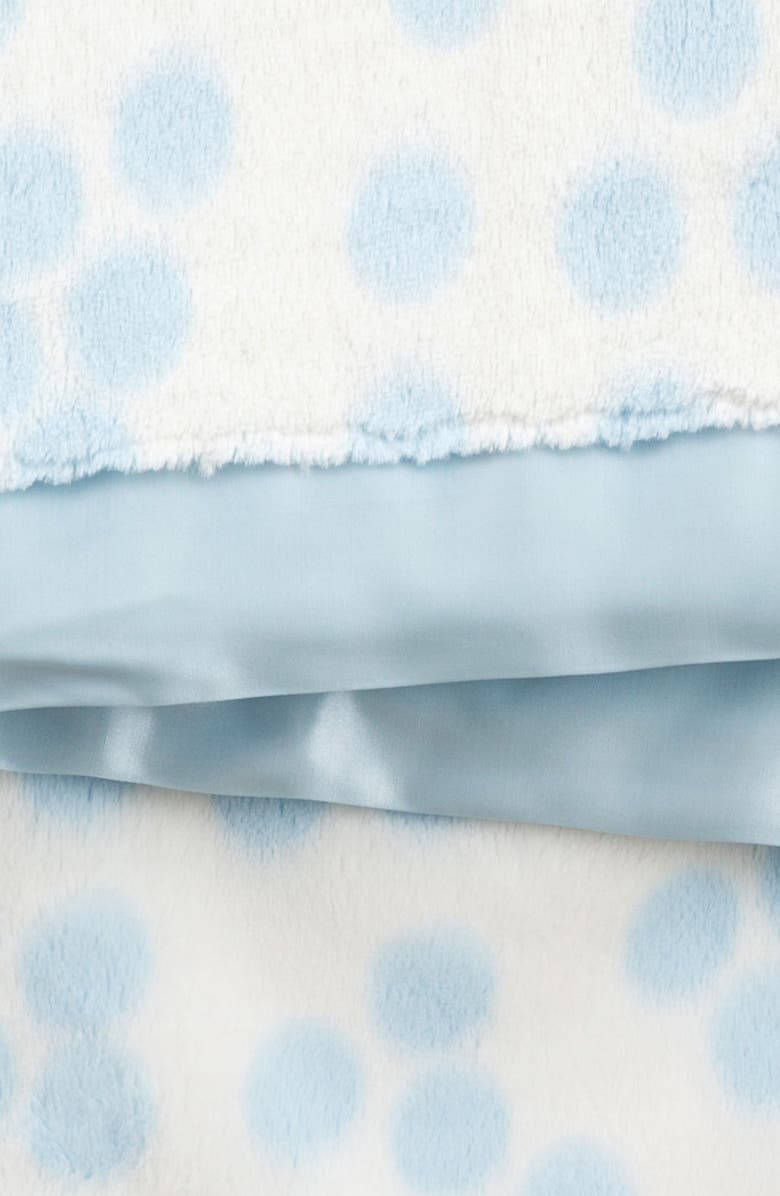 Little Giraffe Confetti Satin Trim Blanket, Alternate, color, Blue