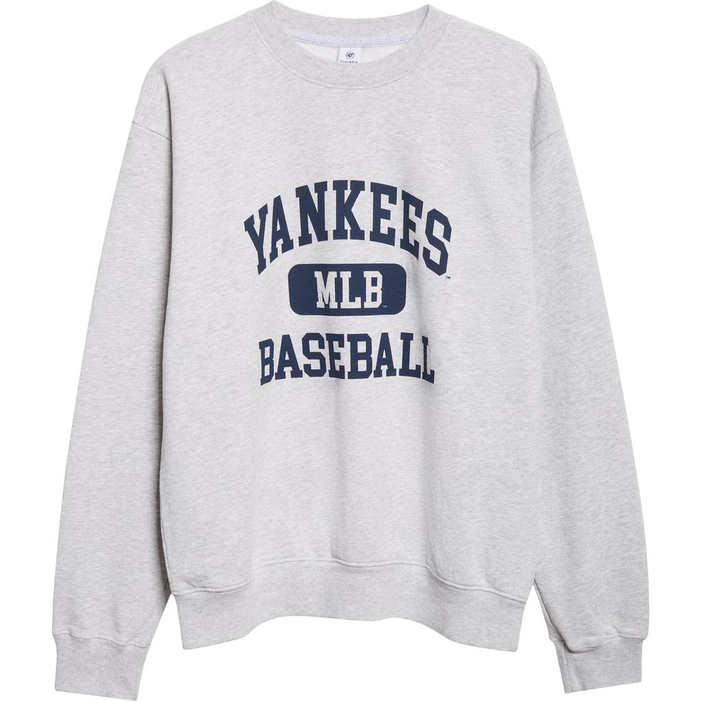 Sporty And Rich Sporty & Rich Gender Inclusive Yankees Ivy Fleece Graphic Sweatshirt In Multi