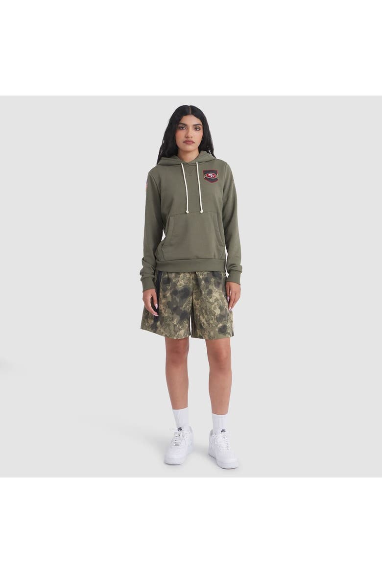 Women's Nike Olive San Francisco 49ers 2025 Salute to Service Sideline Standard Issue Dri-FIT Hoodie, Alternate, color, Olive