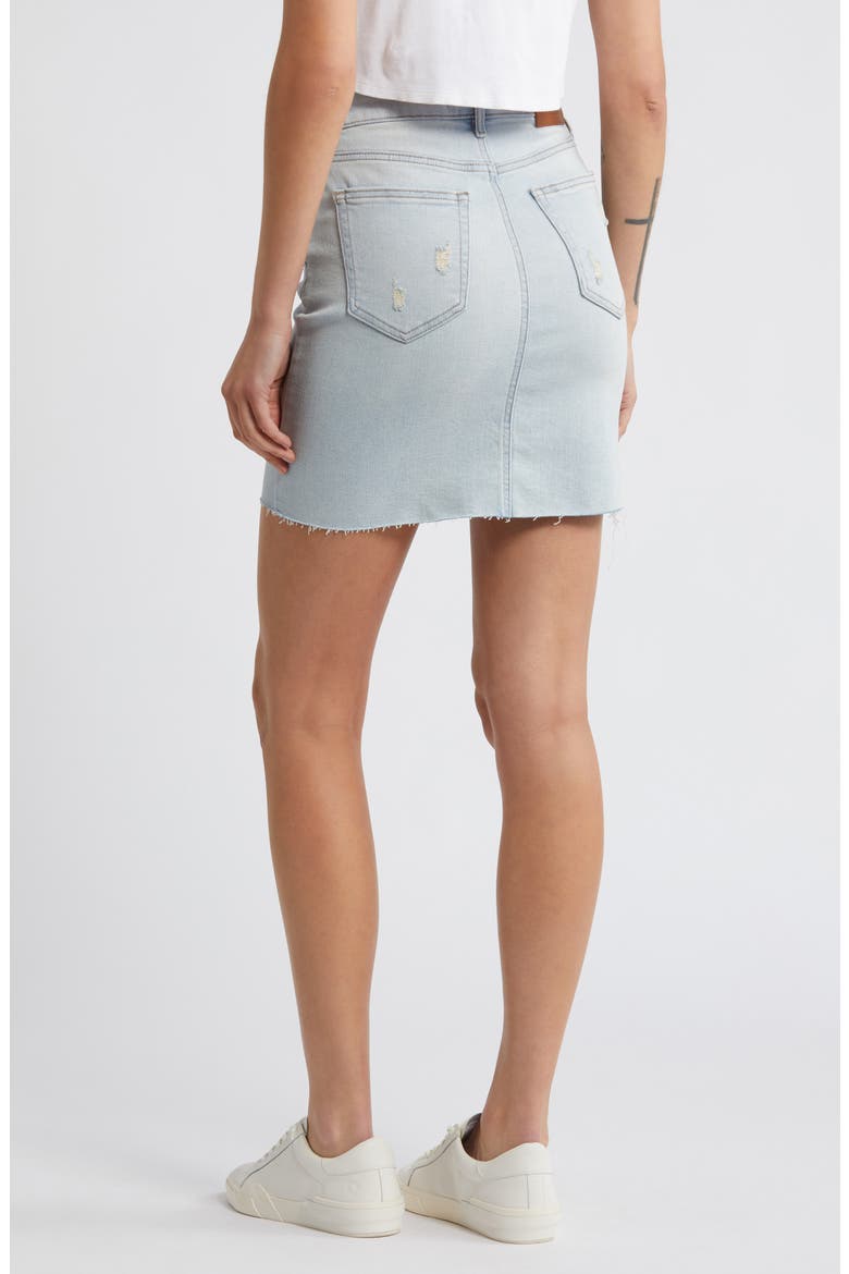 Denim Skirt, Alternate, color, LIGHT WASH