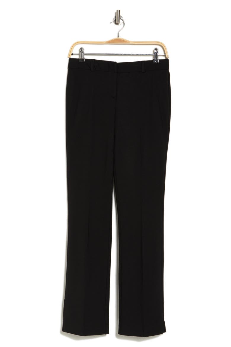 Ari Straight Leg Ponte Pants, Alternate, color, BLACK