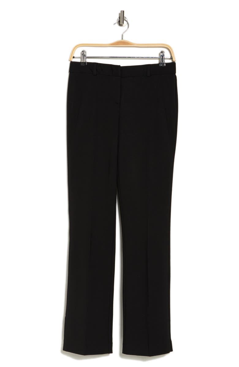 Amanda & Chelsea Ari Straight Leg Ponte Pants, Alternate, color, Black