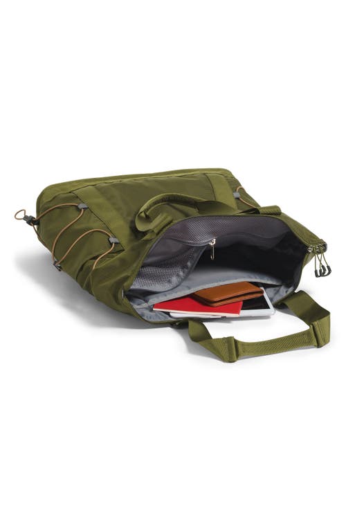 The North Face Borealis Convertible Tote In Forest Olive/utility Brown
