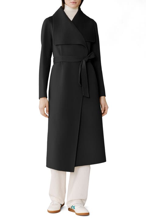 Britta Cascade Collar Wool Coat