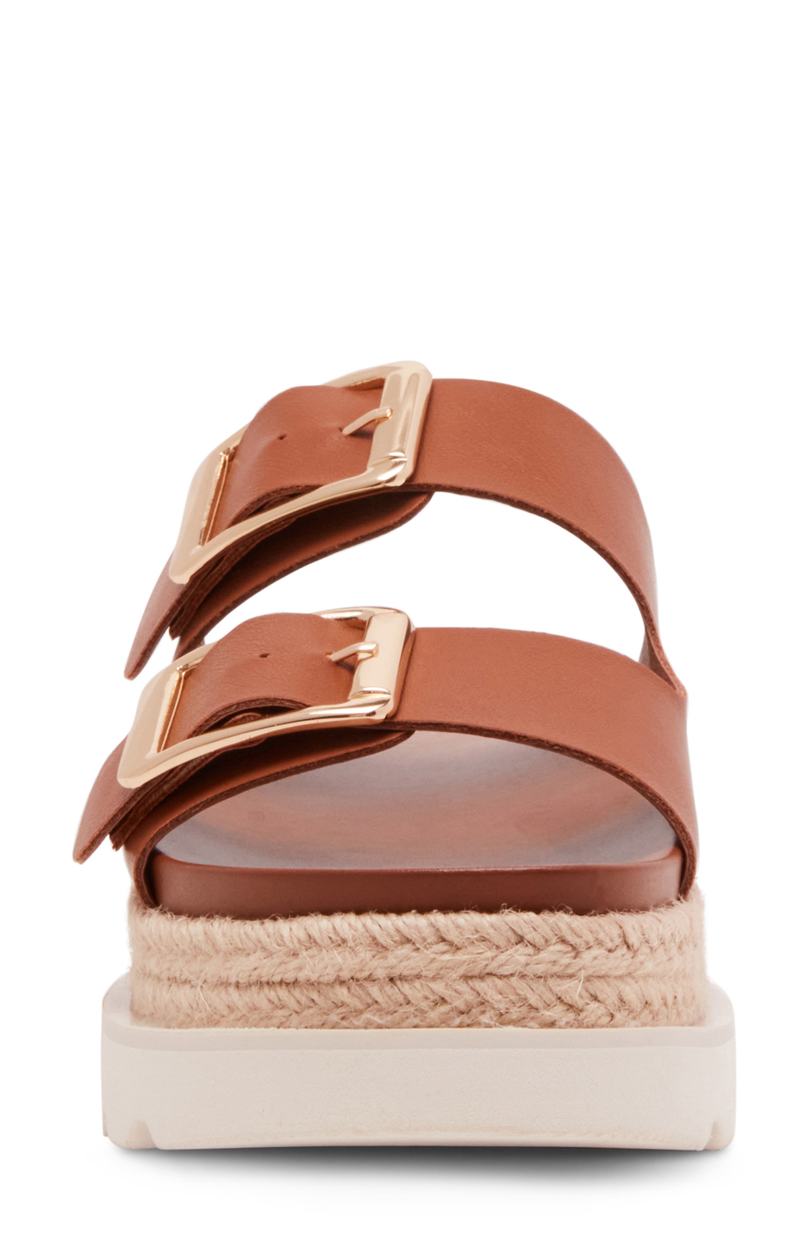 Madden Girl <p>Mythicall Platform Slide Sandal (Women)</p>, Alternate, color, Dark Caramel