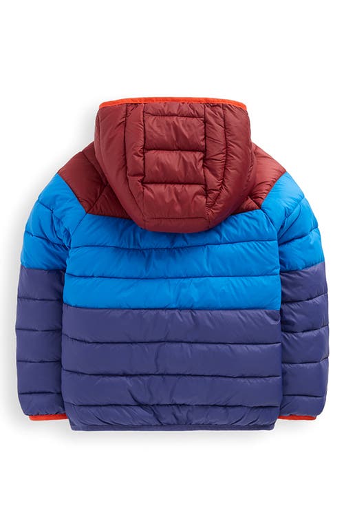 Mini Boden Kids' Pack Away Quilted Jacket In Blue