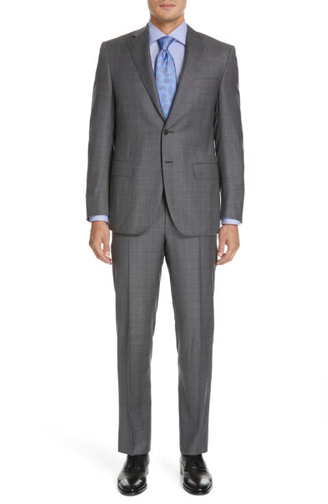 Sienna Classic Fit Plaid Wool Suit