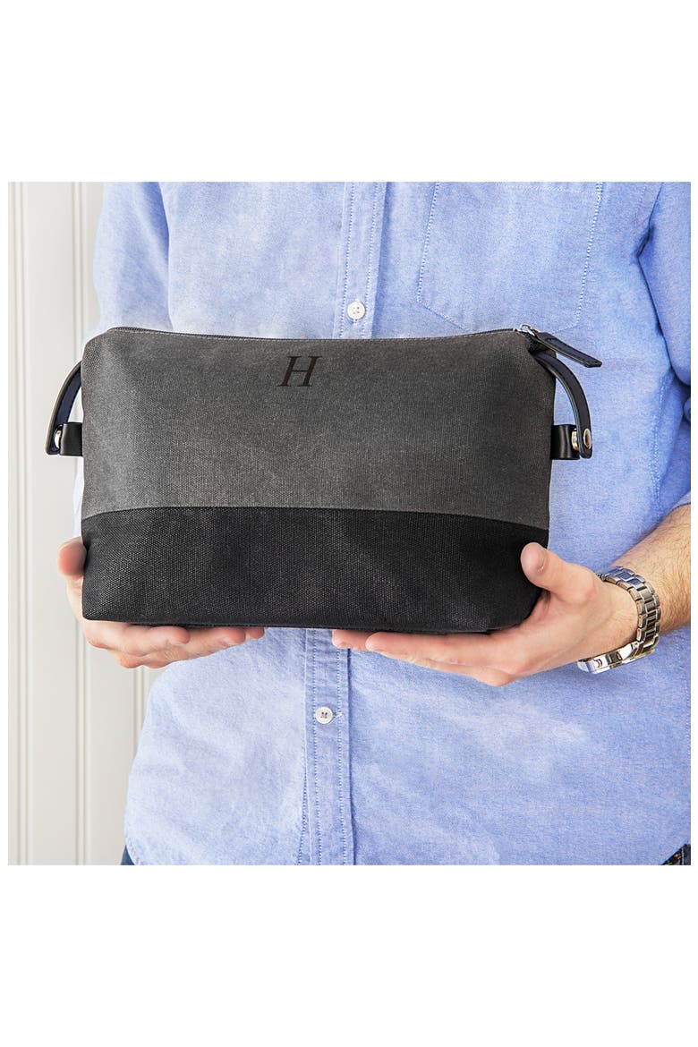 Monogram Travel Kit, Alternate, color, GREY-S