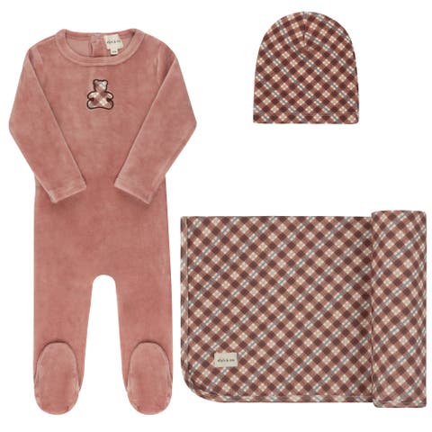 Velour Plaid Bear Collection - Take Me Home Set